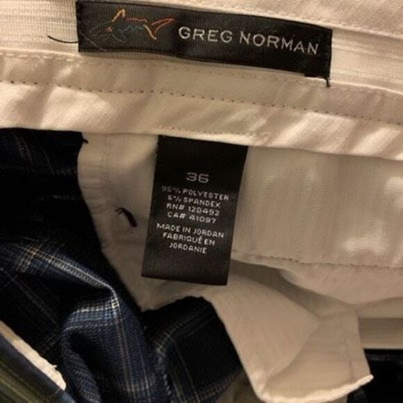 Greg Norman Size 36 Blue Checked Shorts - Picture 4 of 4